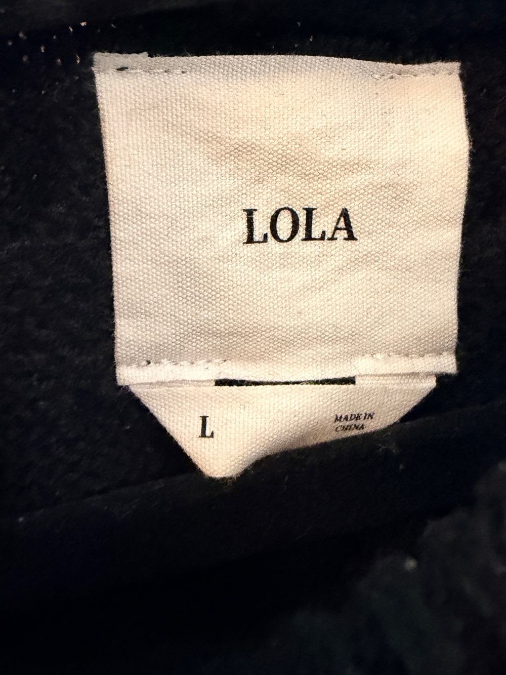 lola Black Cable-Knit Sweater with Pearl Necklace Detail - Picture 4 of 5